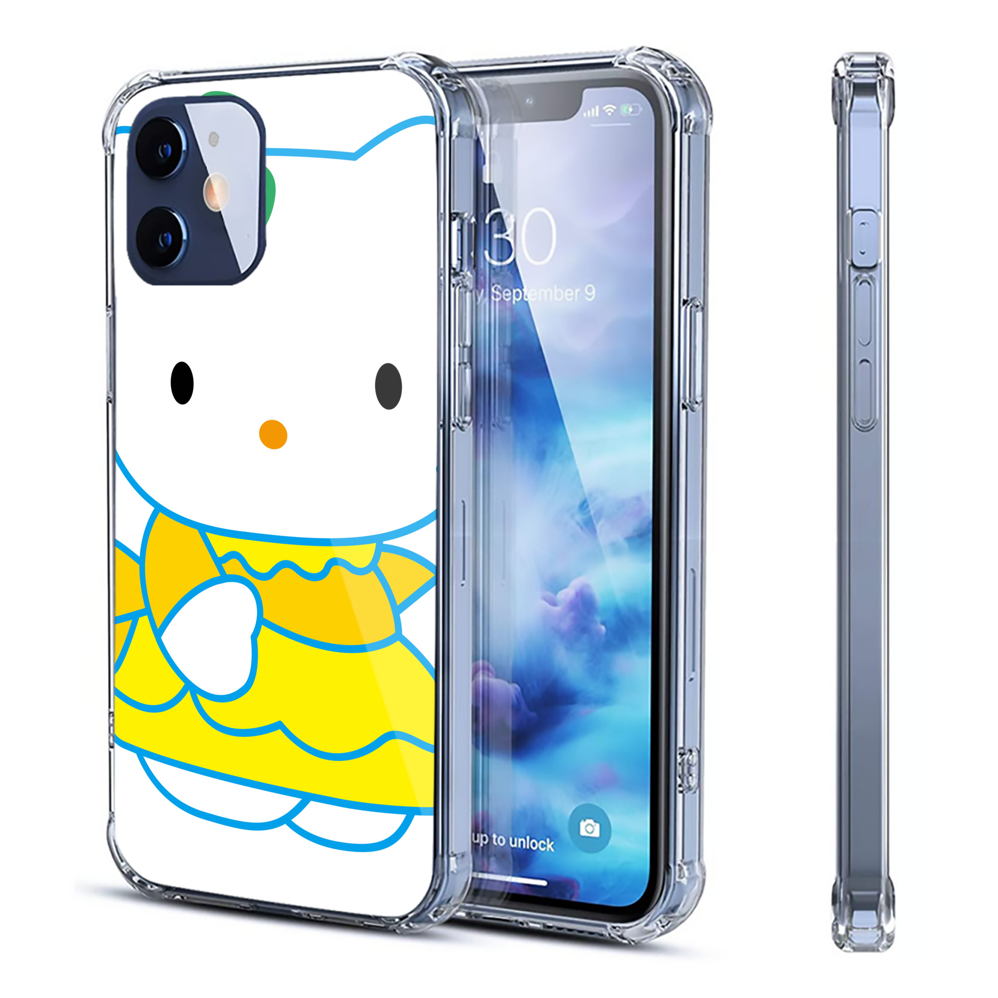 （画像用） Hello Kitty ハローキティ 【iPhone 12シリーズ対応】透明スマホケース（クリアソフトケース）
